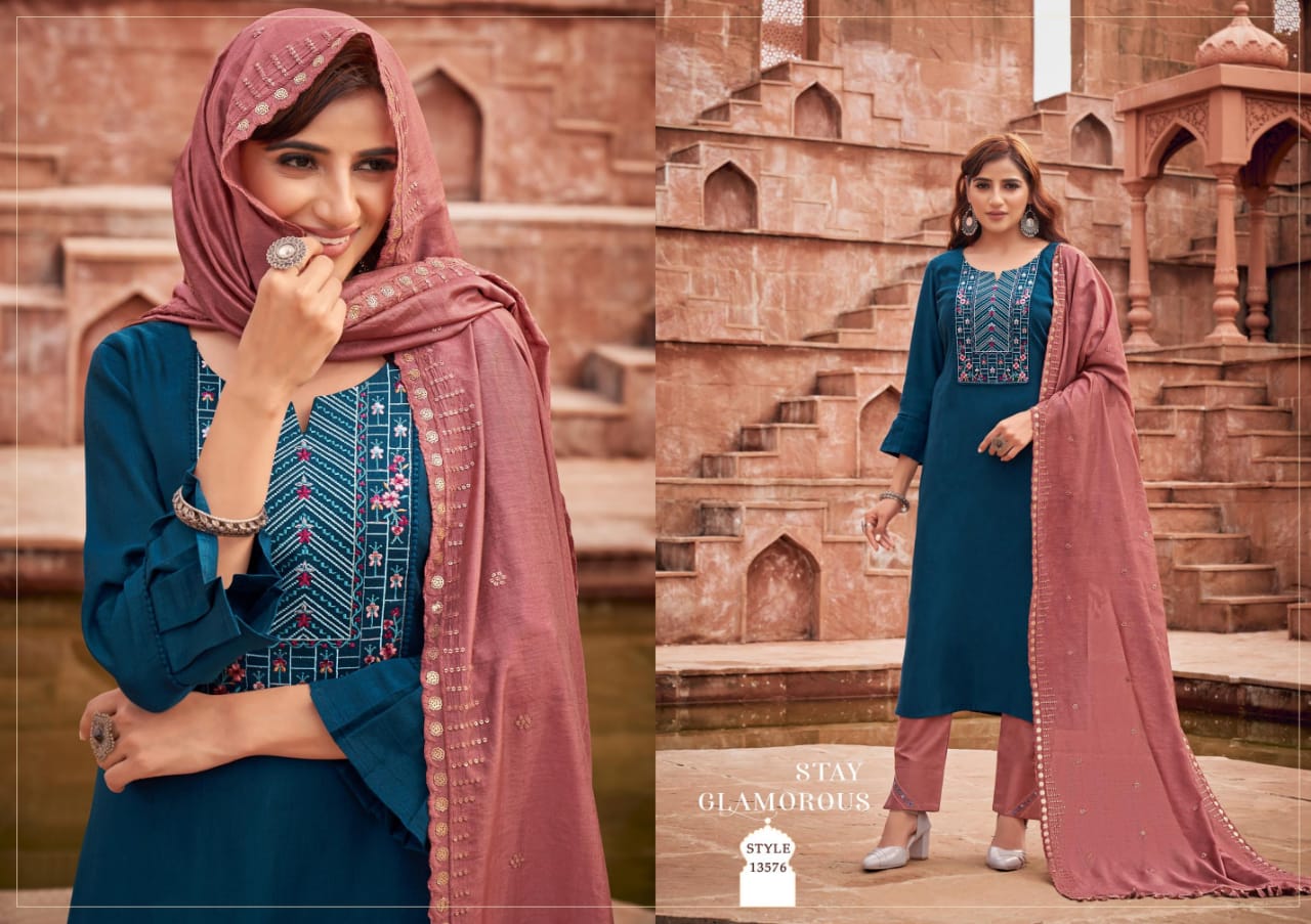 Kalaroop Zubeda Fancy Wear Wholesale Ready Made Suit Collection